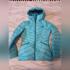 The North Face Women's Puffer Down Jacket-Teal Size Small Brand New ! Worn Once